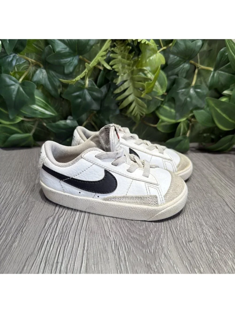 Nike Blazer Low 77 TD Toddler White Black DA4076-101 7C Shoes